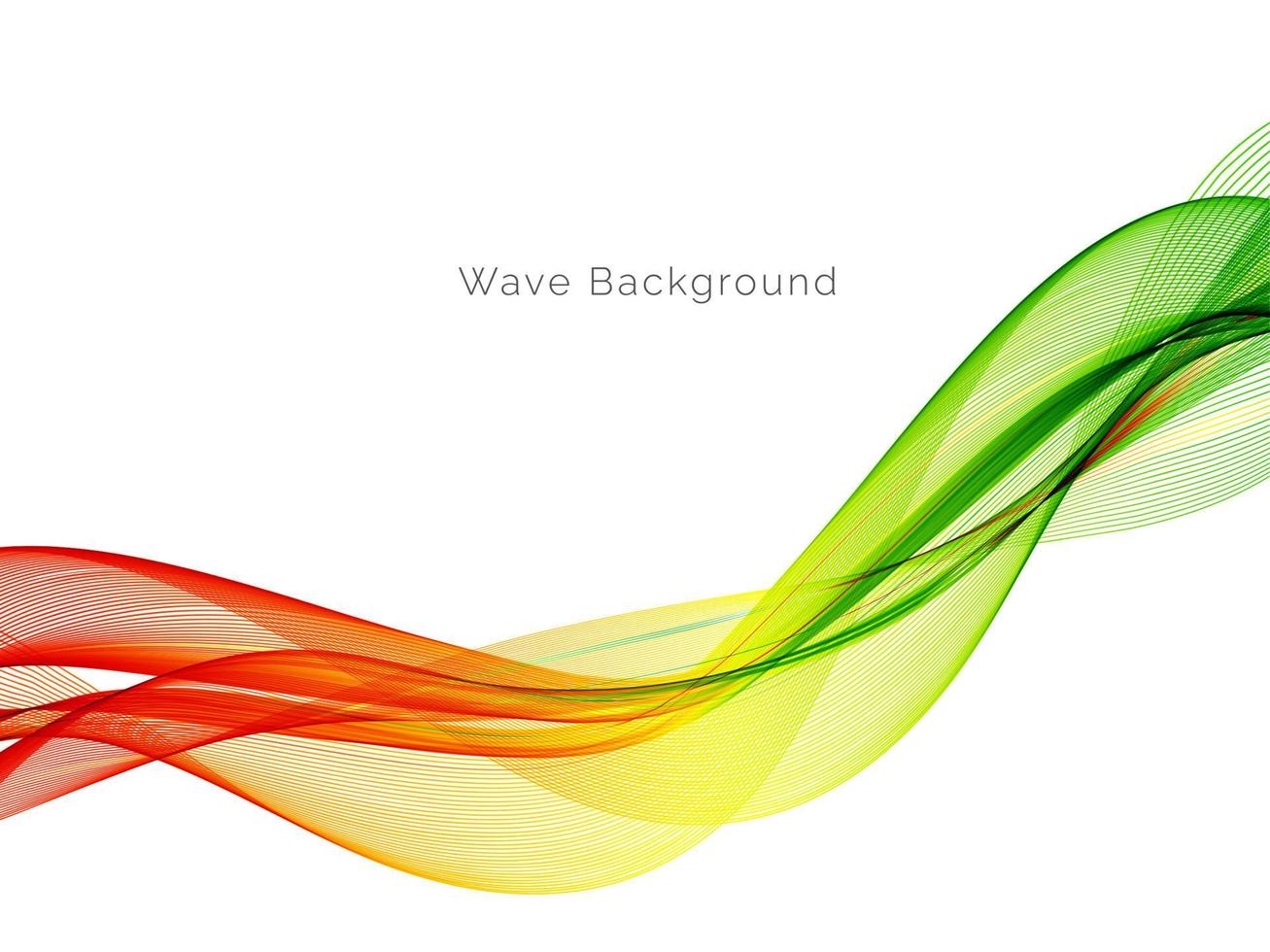 Decorative design colorful wave pattern stylish flowing background vector