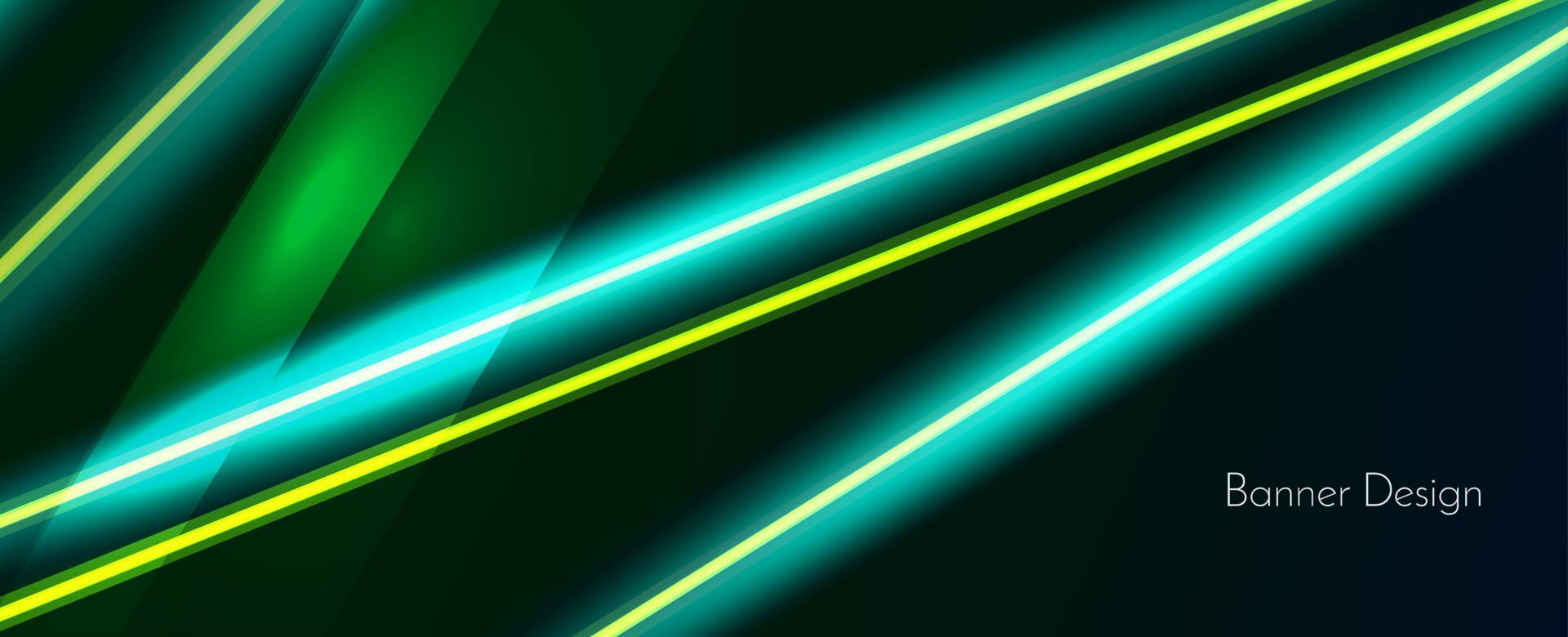 Fondo de patrón de forma moderna verde elegante dinámico colorido geométrico abstracto vector