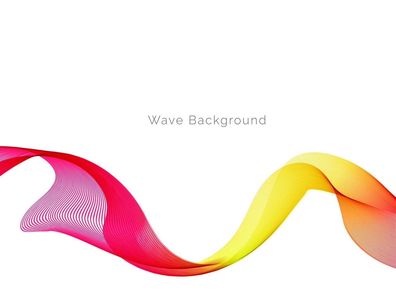 Decorative design colorful wave pattern stylish flowing background vector