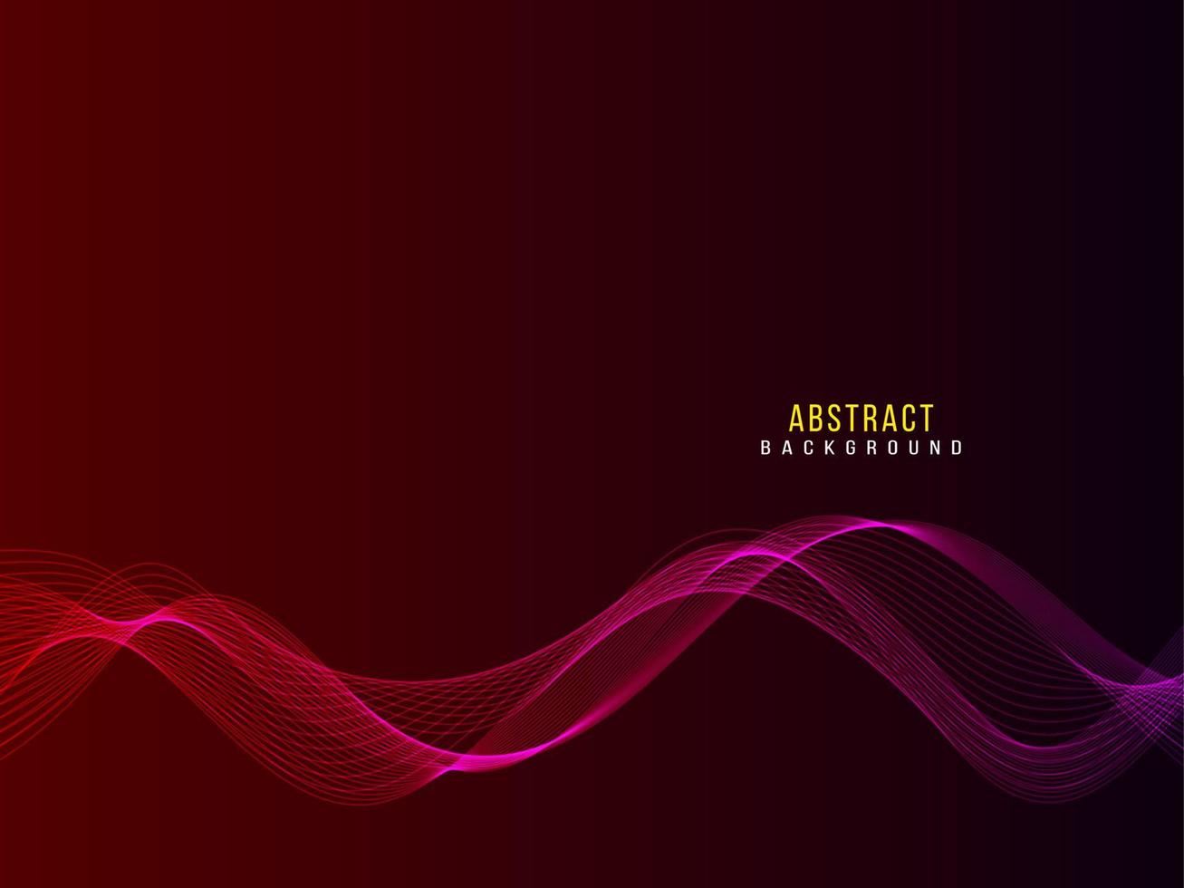 Abstract stylish transparent flowing wave design background vector