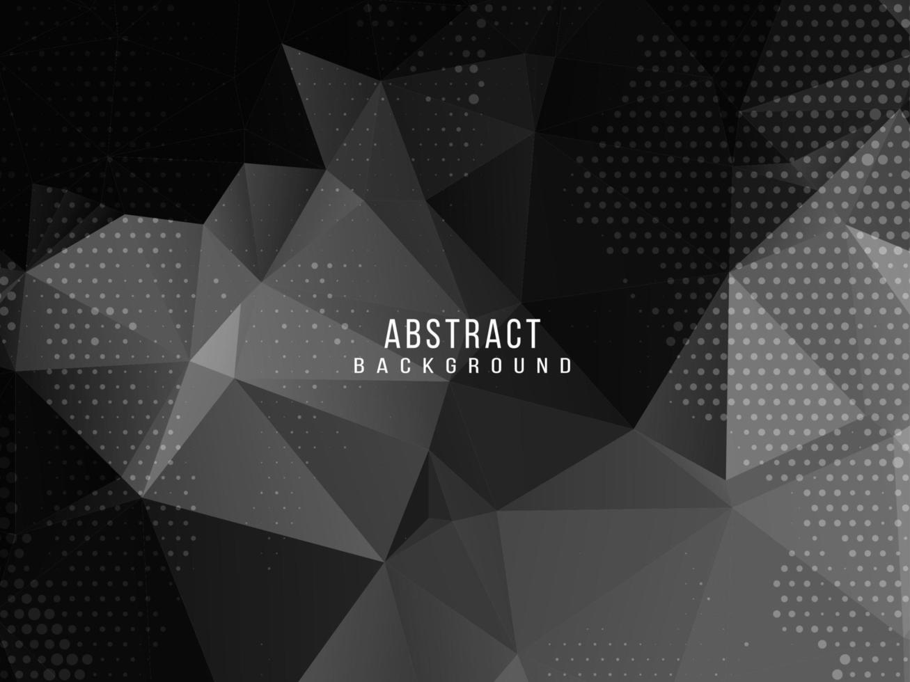 Dark geometric black abstract background elegent design pattern vector