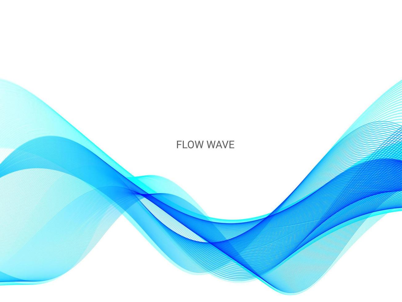 Abstract stylish decorative blue curve pattern wave background vector