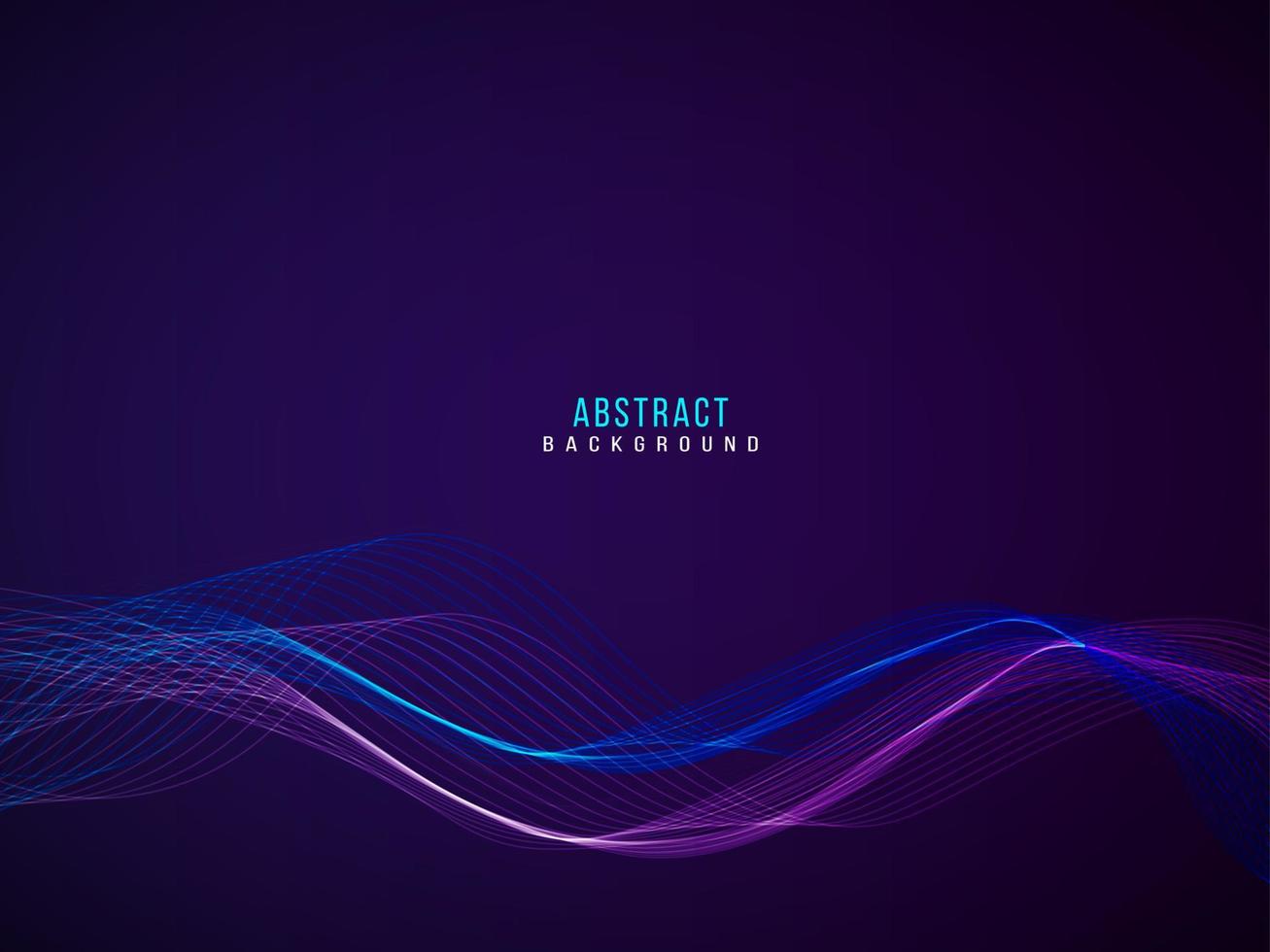 Abstract stylish transparent flowing wave design background vector
