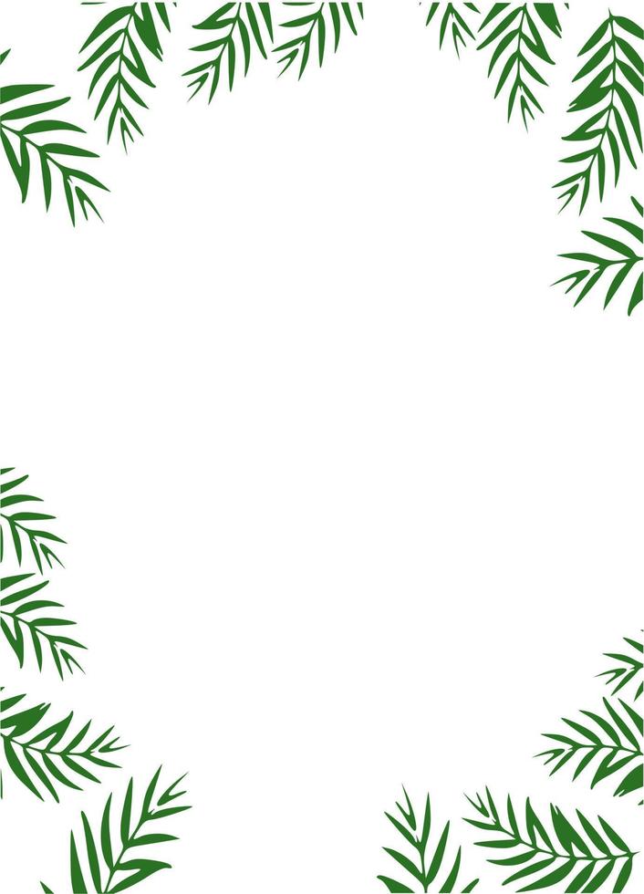 leaves frame for your design. vector