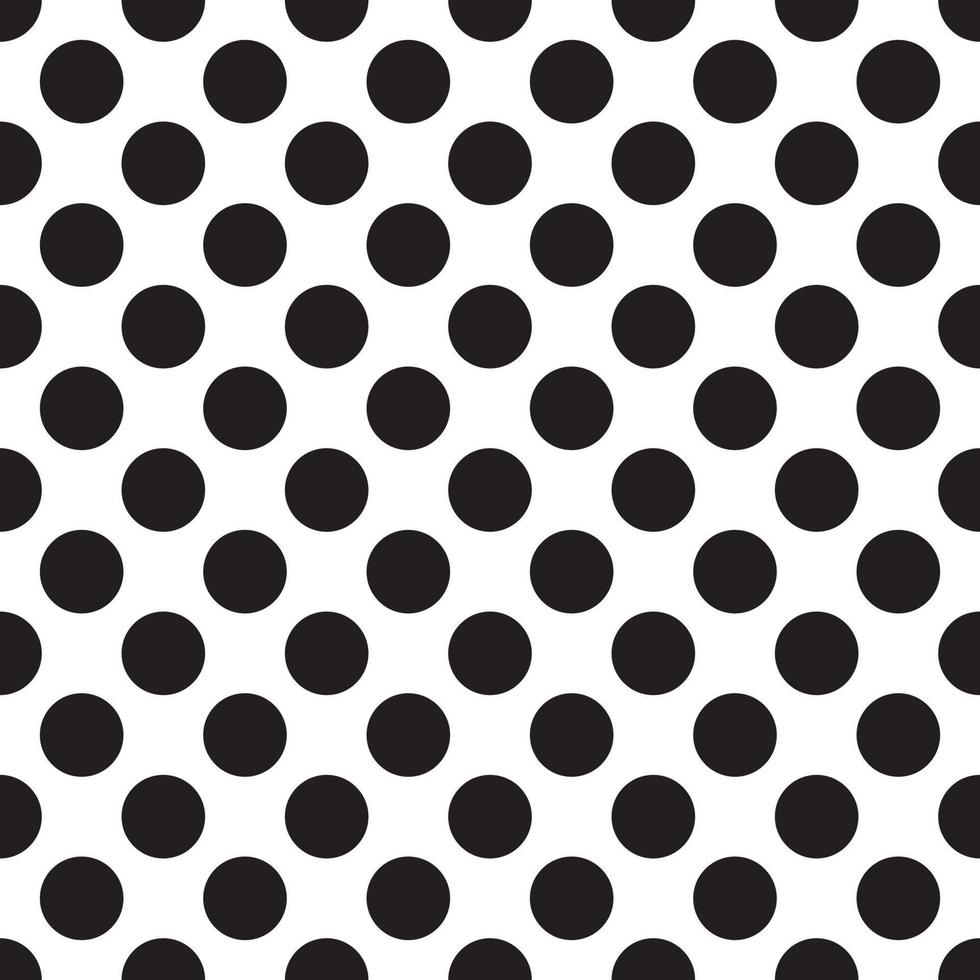 Halftone background.Big polka dot seamless pattern wallpaper.Black and white seamless.Texture for wrapping paper or decoration.Classic fabric or surface.Vector illustation. vector