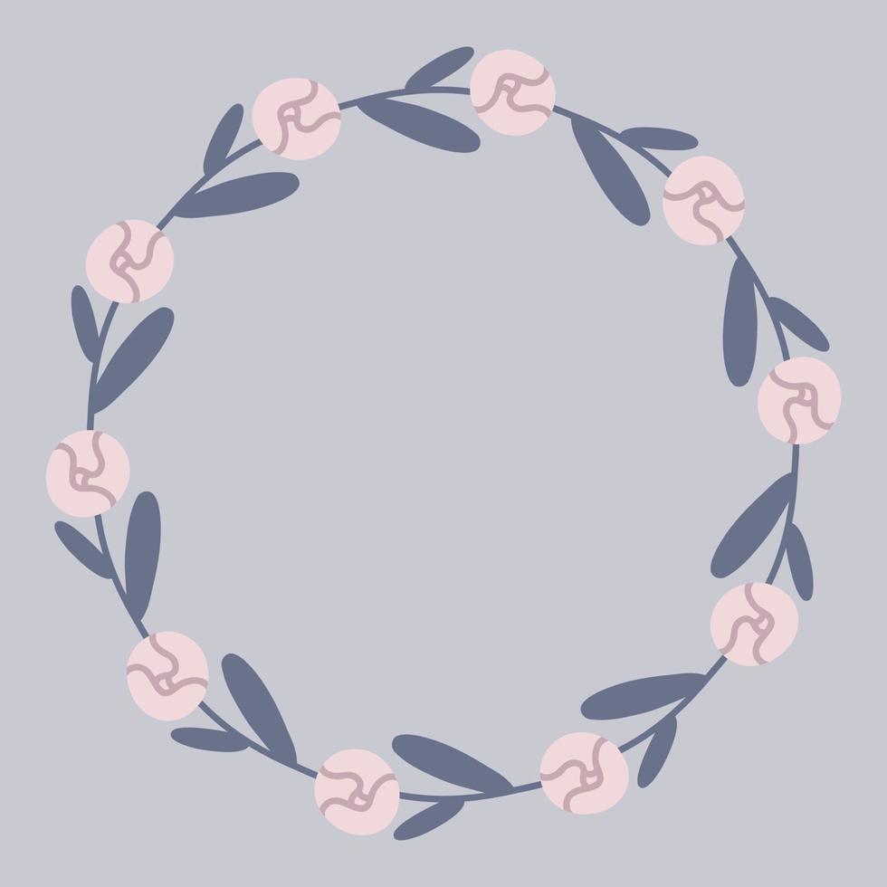 Pions flower frame vector