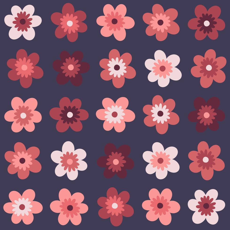Flower bright pattern vector