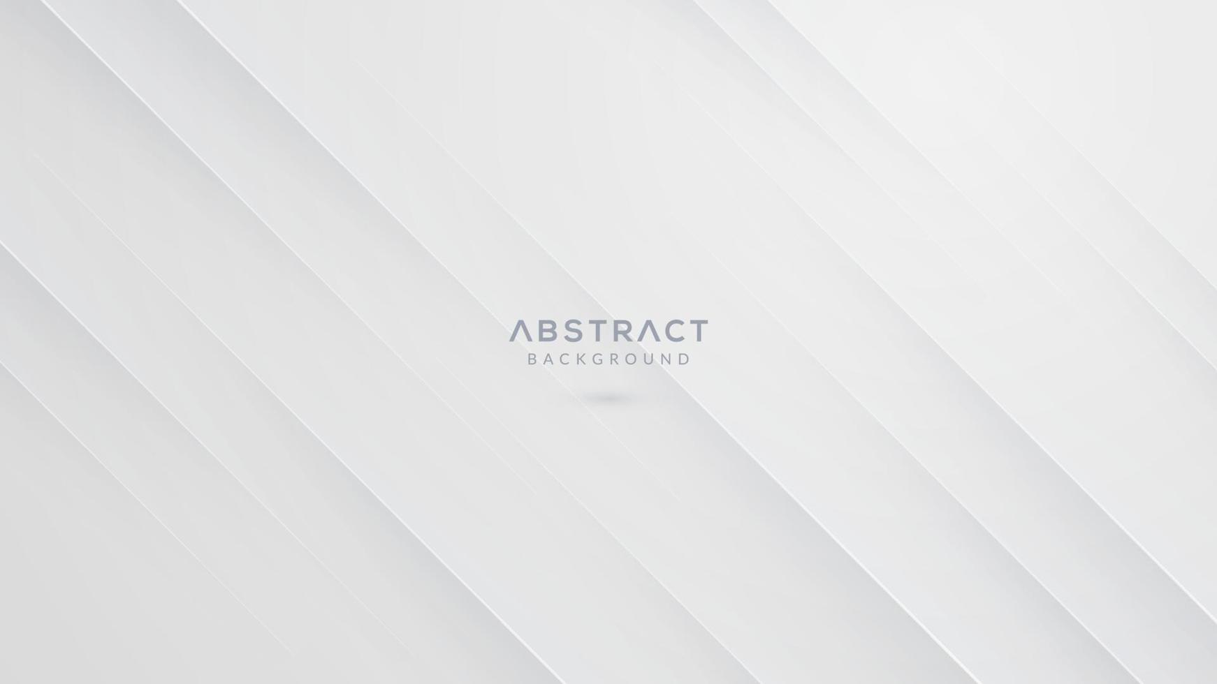 Abstract geometric white and gray gradient background vector