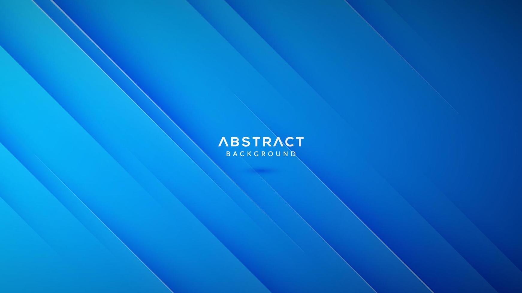 Abstract blue background diagonal papercut vector
