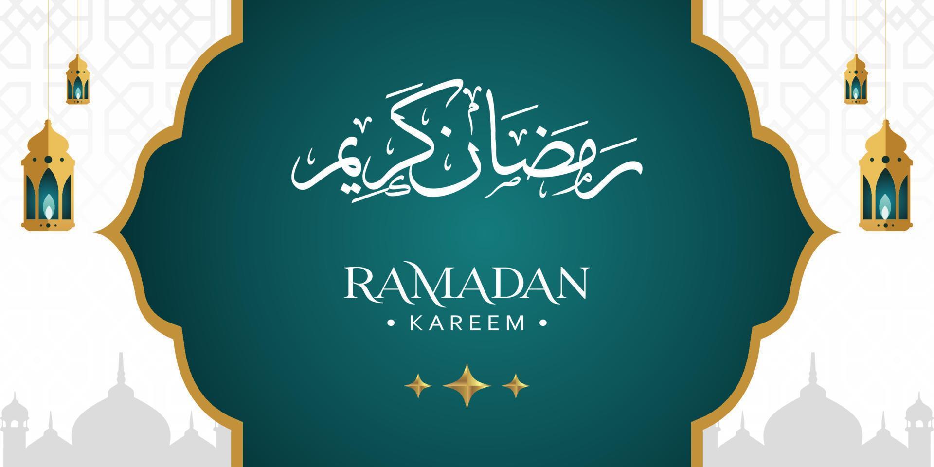 Ramadan Kareem Background Design. Vector illustration for greeting cards, posters and banners