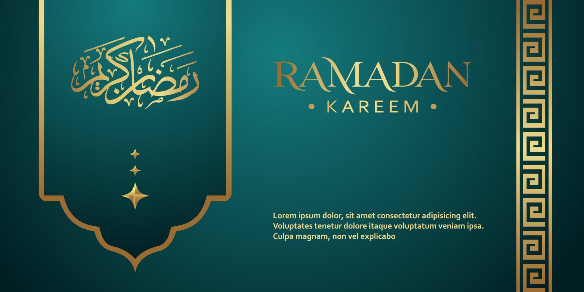 Ramadan Kareem Background Design. Vector illustration for greeting cards, posters and banners