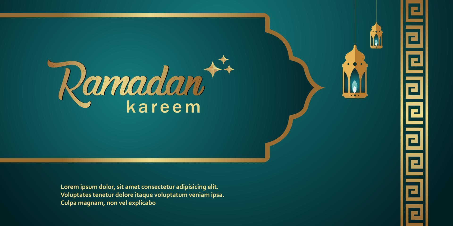 Ramadan Kareem Background Design. Vector illustration for greeting cards, posters and banners