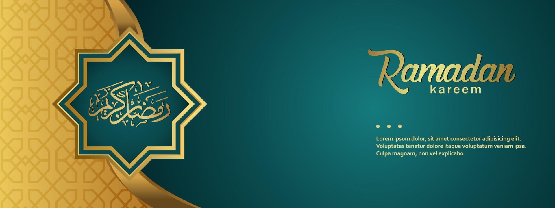 Ramadan Kareem Background Design. Vector illustration for greeting cards, posters and banners