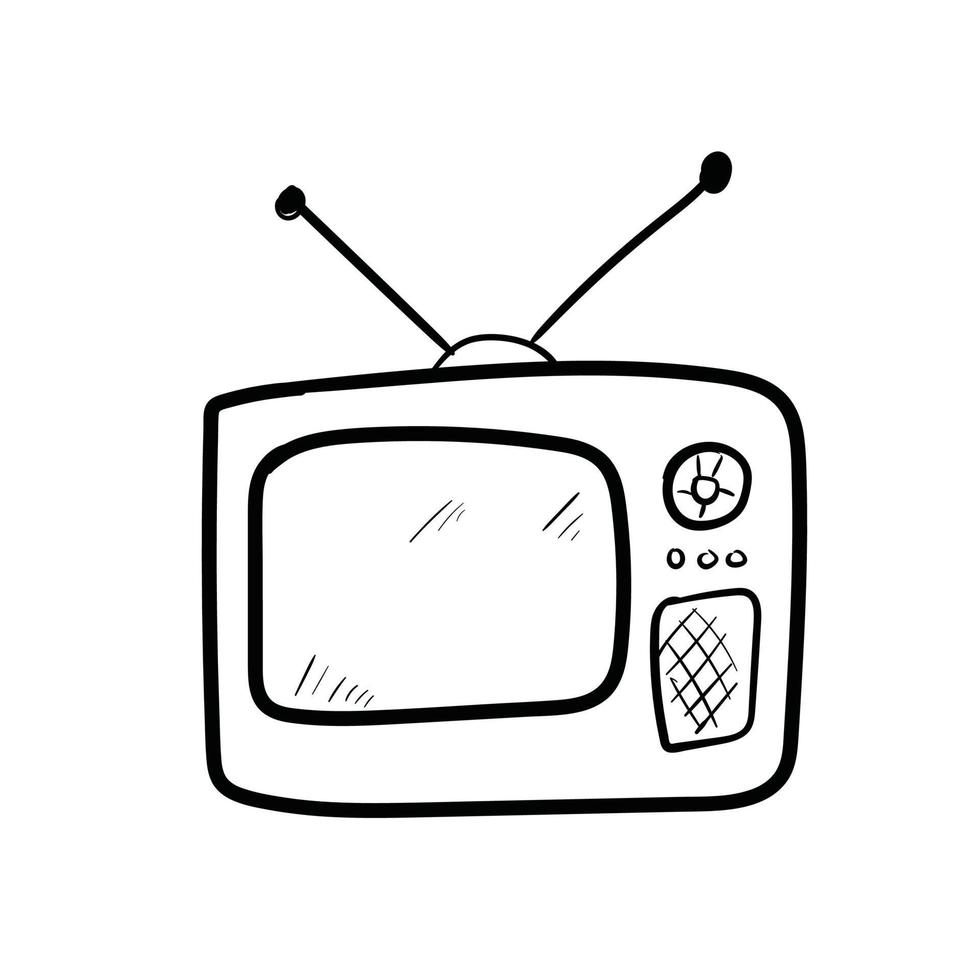 television doodle art 7215757 Vector Art at Vecteezy