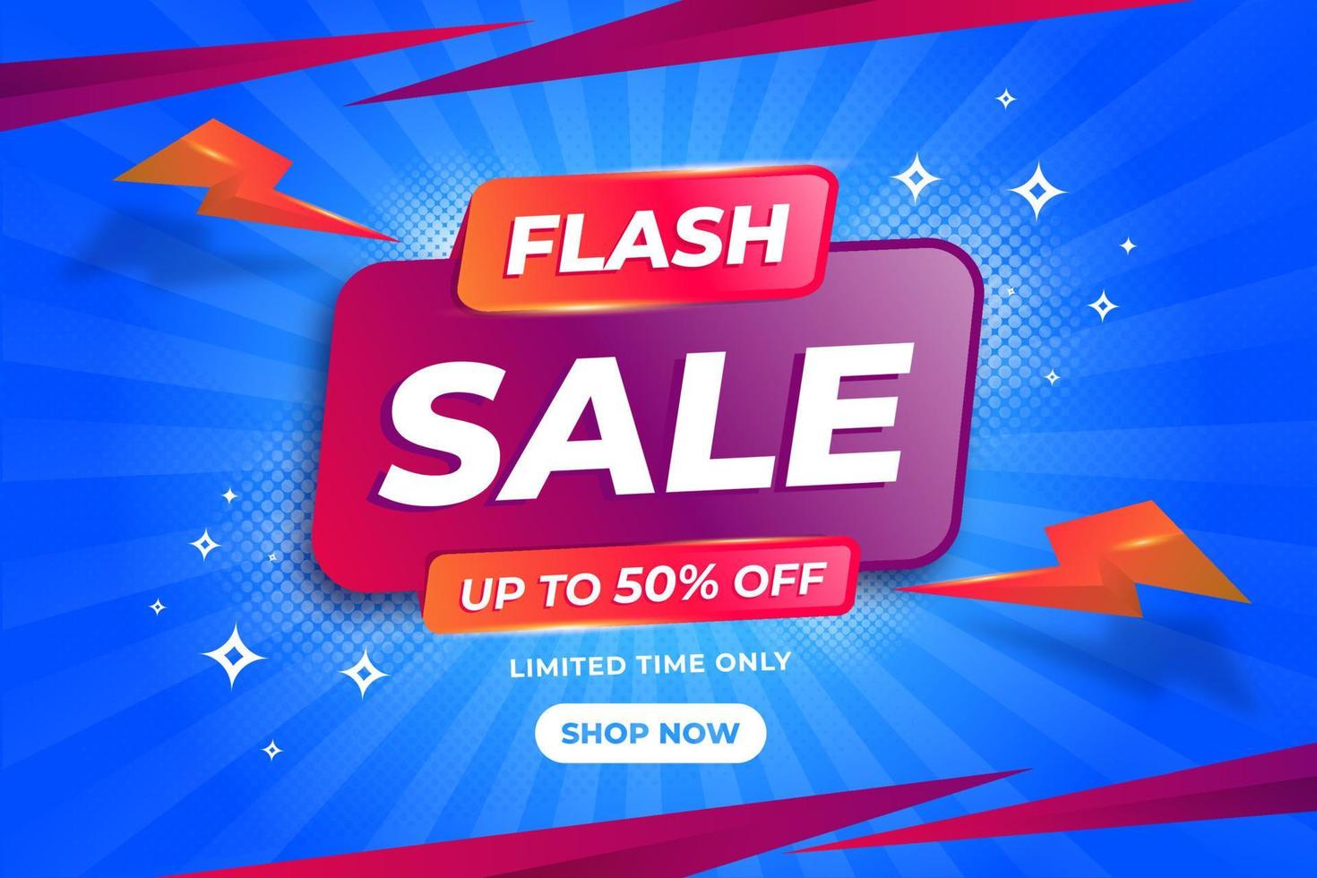 Flash Sale Banner Background vector