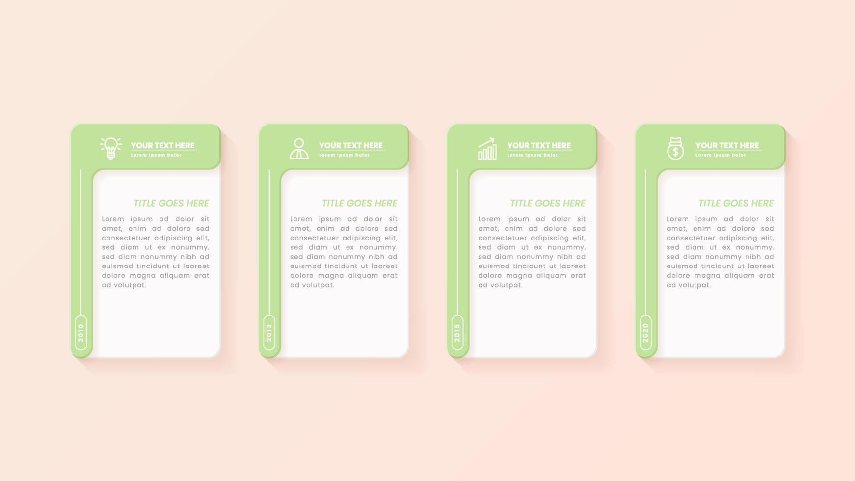 minimalist 3d infographic vector template with a steps for success. Presentation with line elements icons. Business concept design can be used for web, brochure, diagram, chart or banner layout