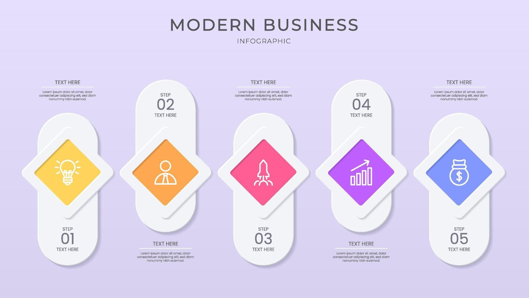 Elegant infographic 3d vector template with a steps for success. Presentation with line elements icons. Business concept design can be used for web, brochure, diagram, chart or banner layout