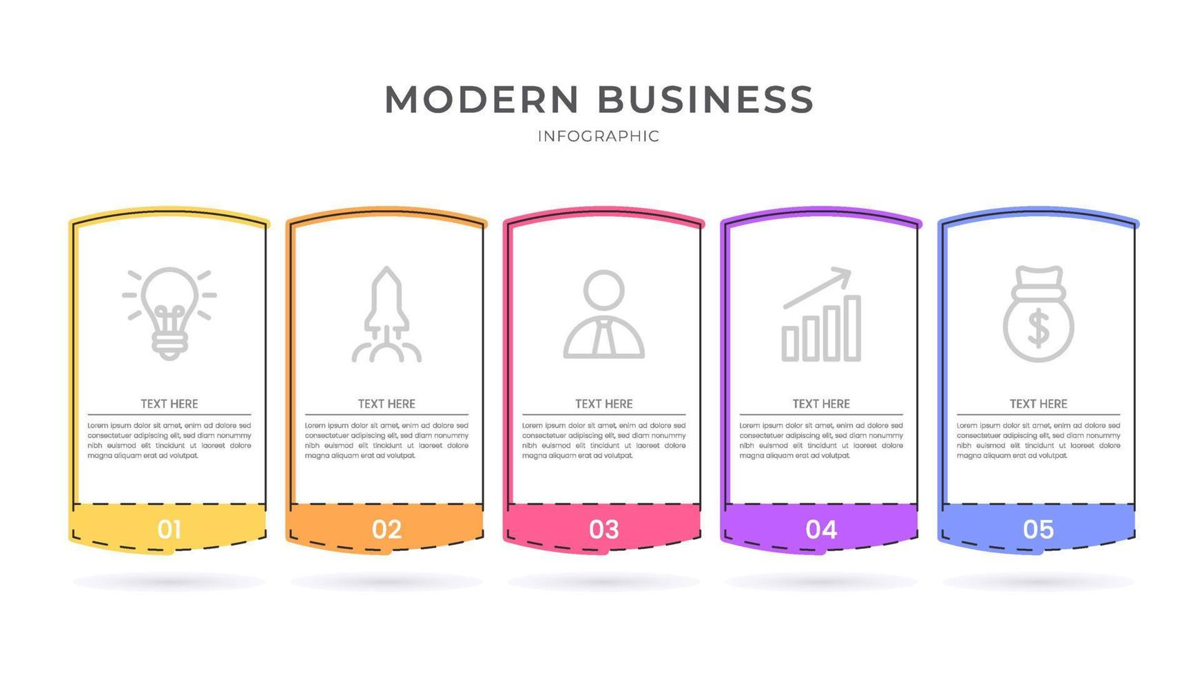 Elegant infographic 3d vector template with a steps for success. Presentation with line elements icons. Business concept design can be used for web, brochure, diagram, chart or banner layout