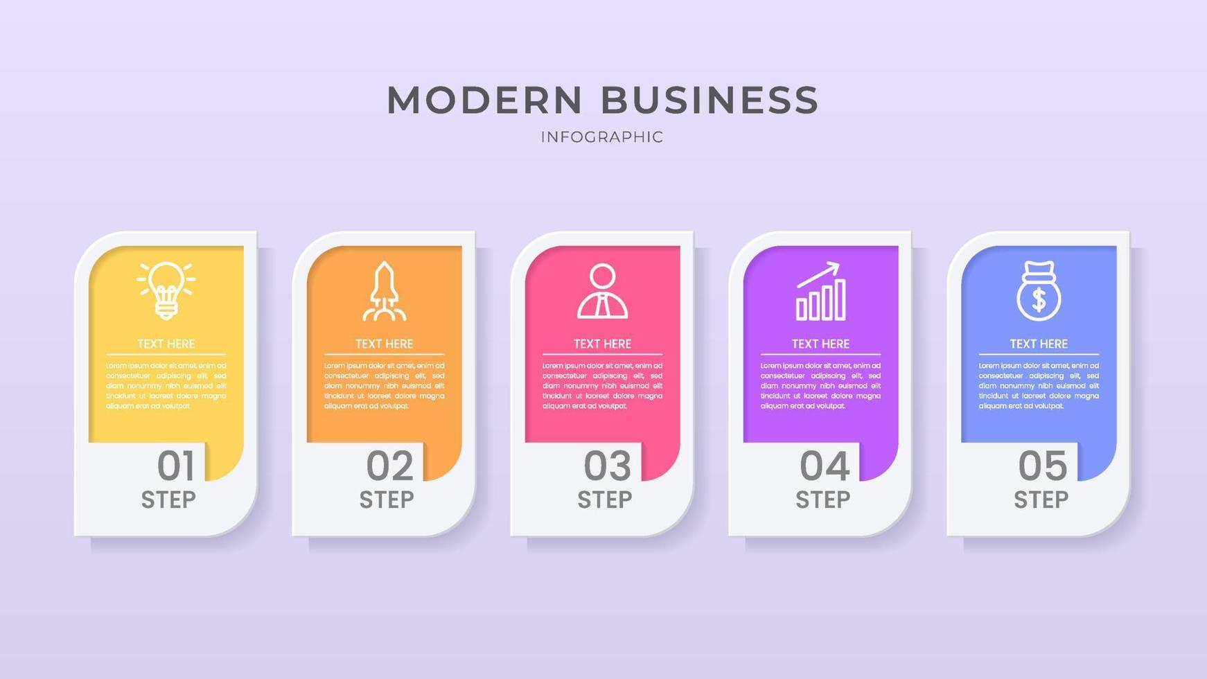 Elegant infographic 3d vector template with a steps for success. Presentation with line elements icons. Business concept design can be used for web, brochure, diagram, chart or banner layout
