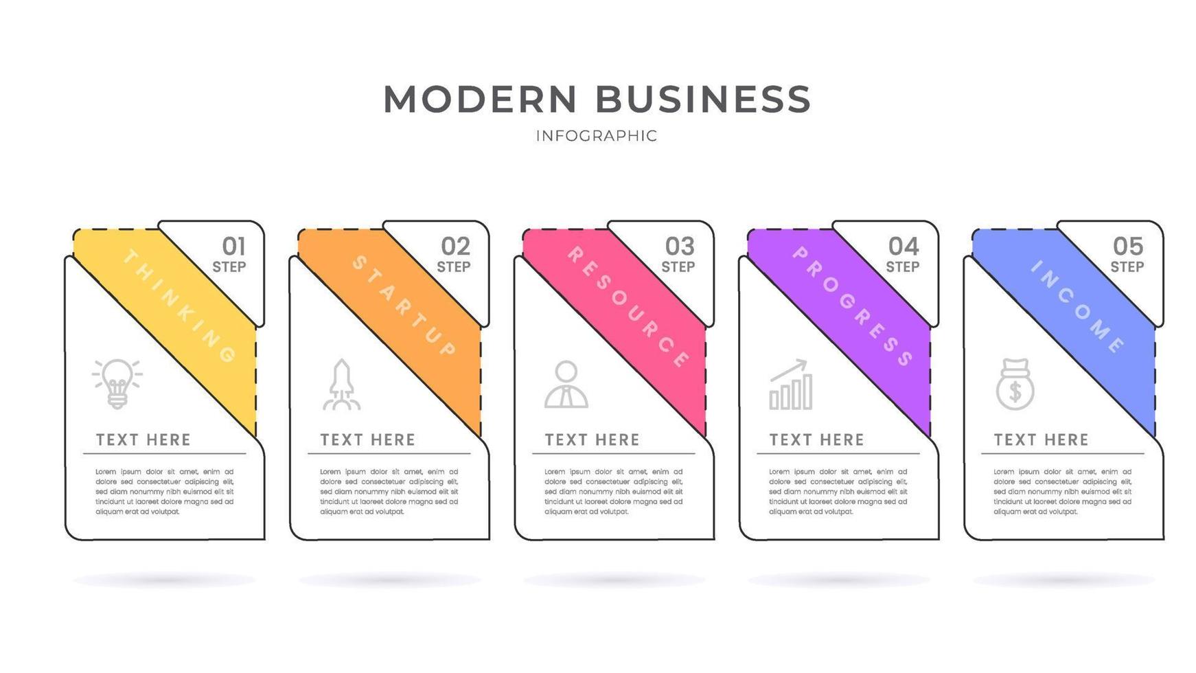 Elegant infographic 3d vector template with a steps for success. Presentation with line elements icons. Business concept design can be used for web, brochure, diagram, chart or banner layout