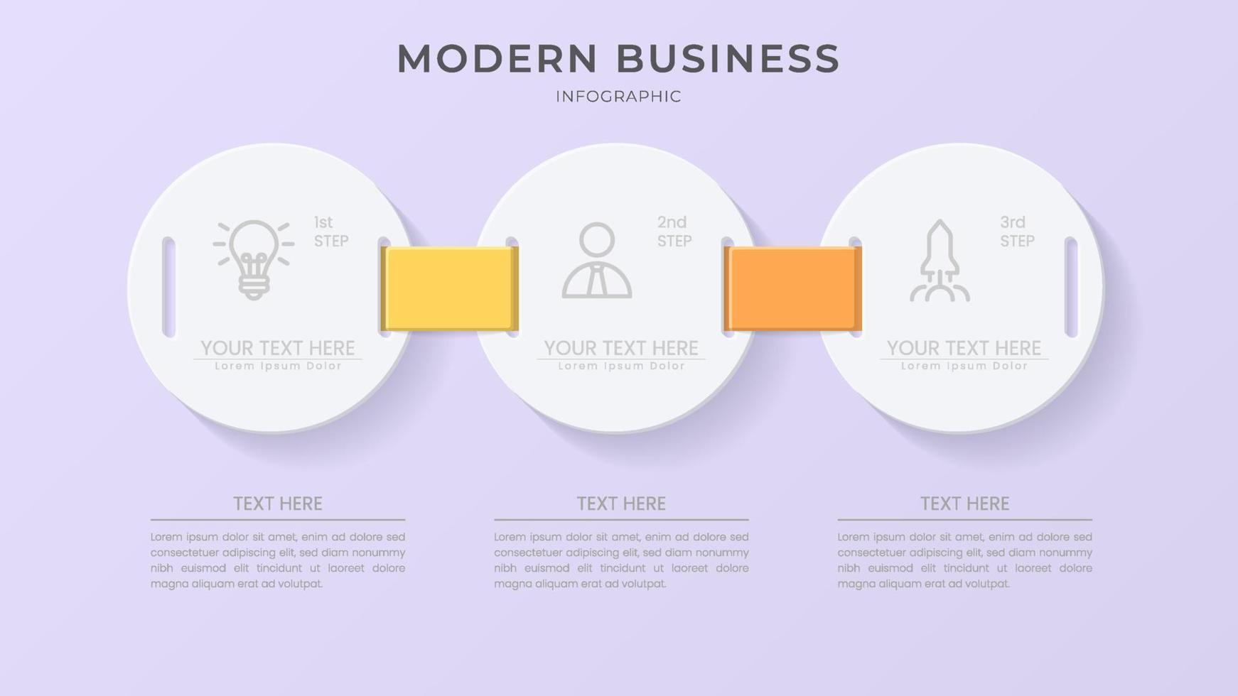 minimalist 3d infographic vector template with a steps for success. Presentation with line elements icons. Business concept design can be used for web, brochure, diagram, chart or banner layout