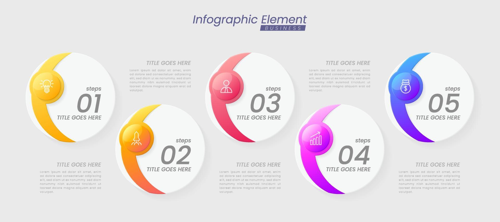 Vector Infographic design template with options or steps. Can be used for process diagram, presentations, workflow layout, banner, flow chart, info graph.