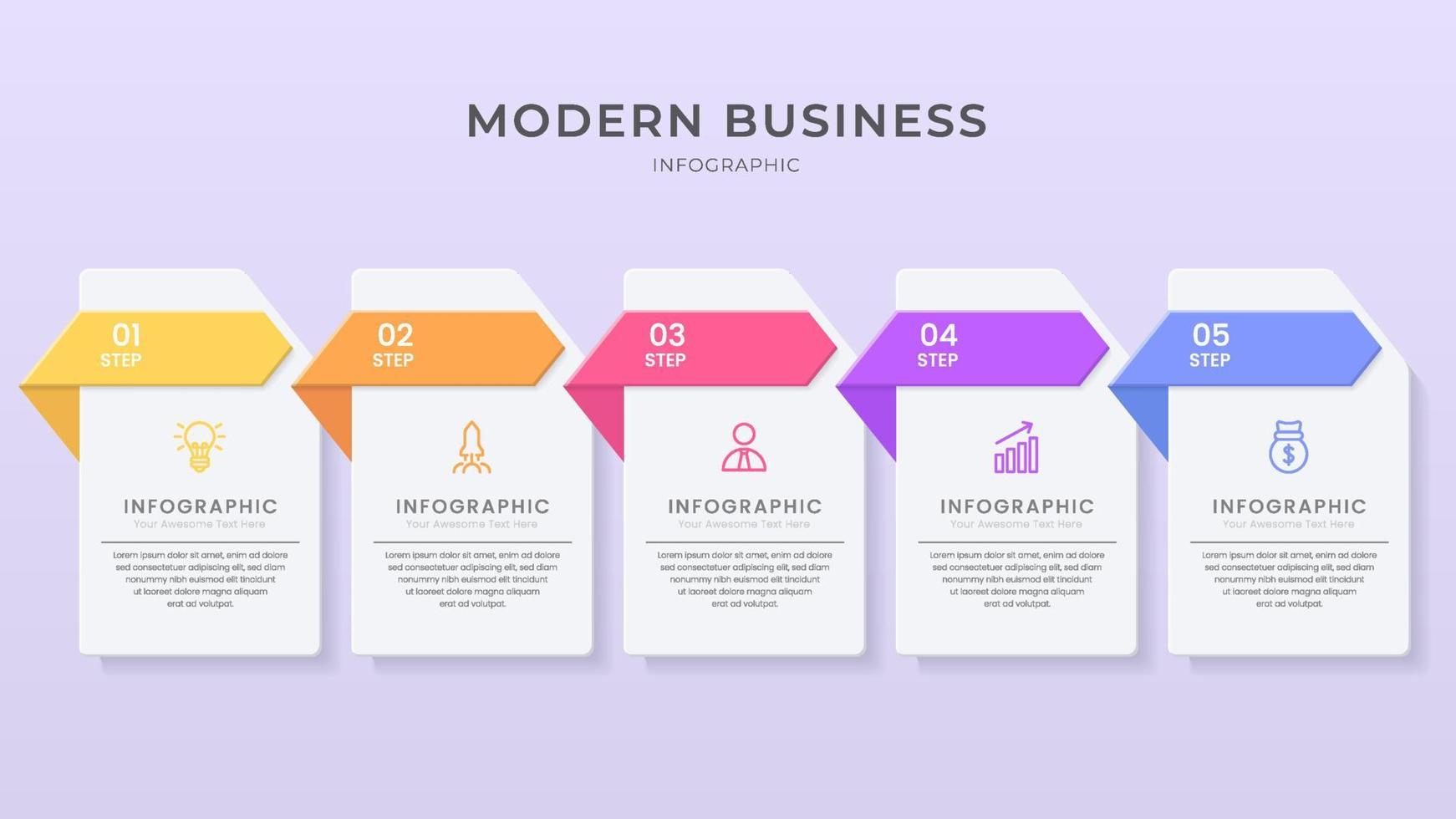 Elegant infographic 3d vector template with a steps for success. Presentation with line elements icons. Business concept design can be used for web, brochure, diagram, chart or banner layout