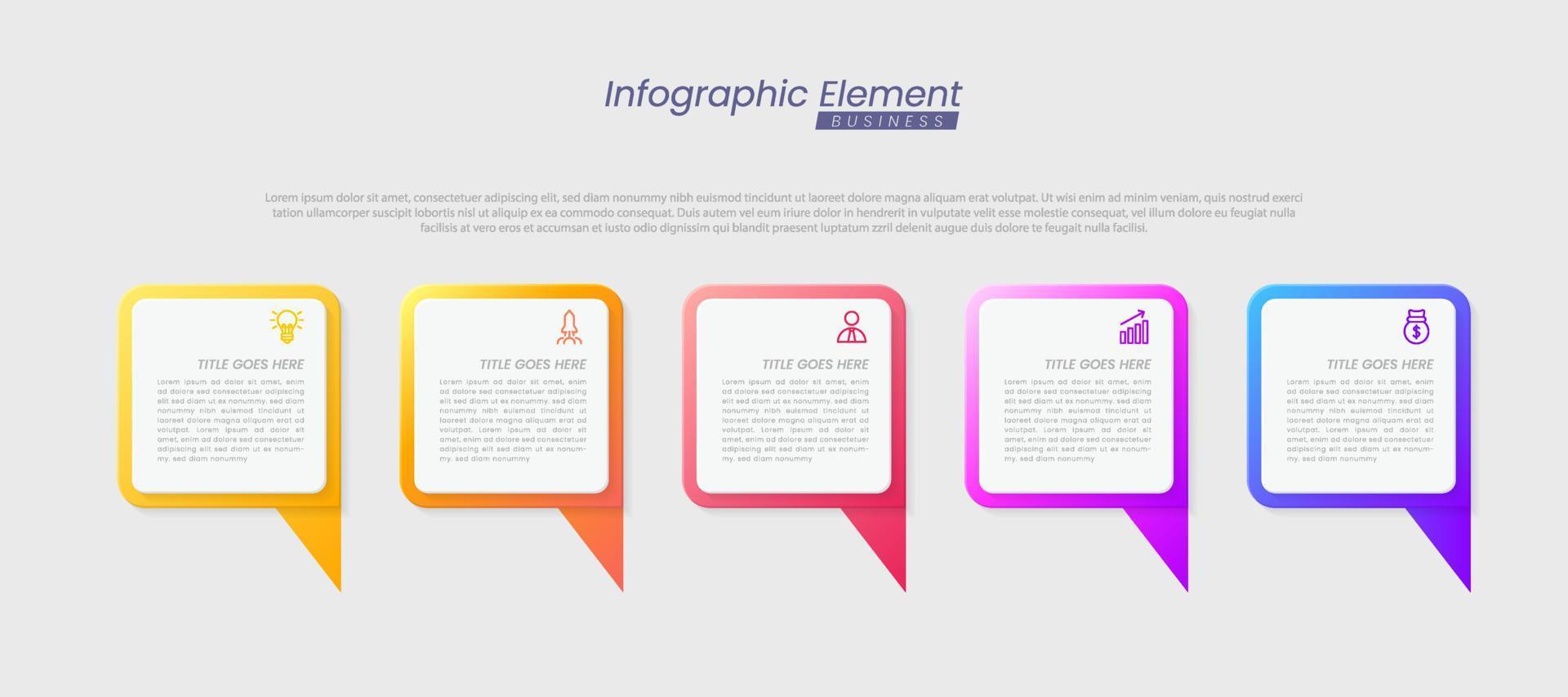Vector Infographic design template with options or steps. Can be used for process diagram, presentations, workflow layout, banner, flow chart, info graph.