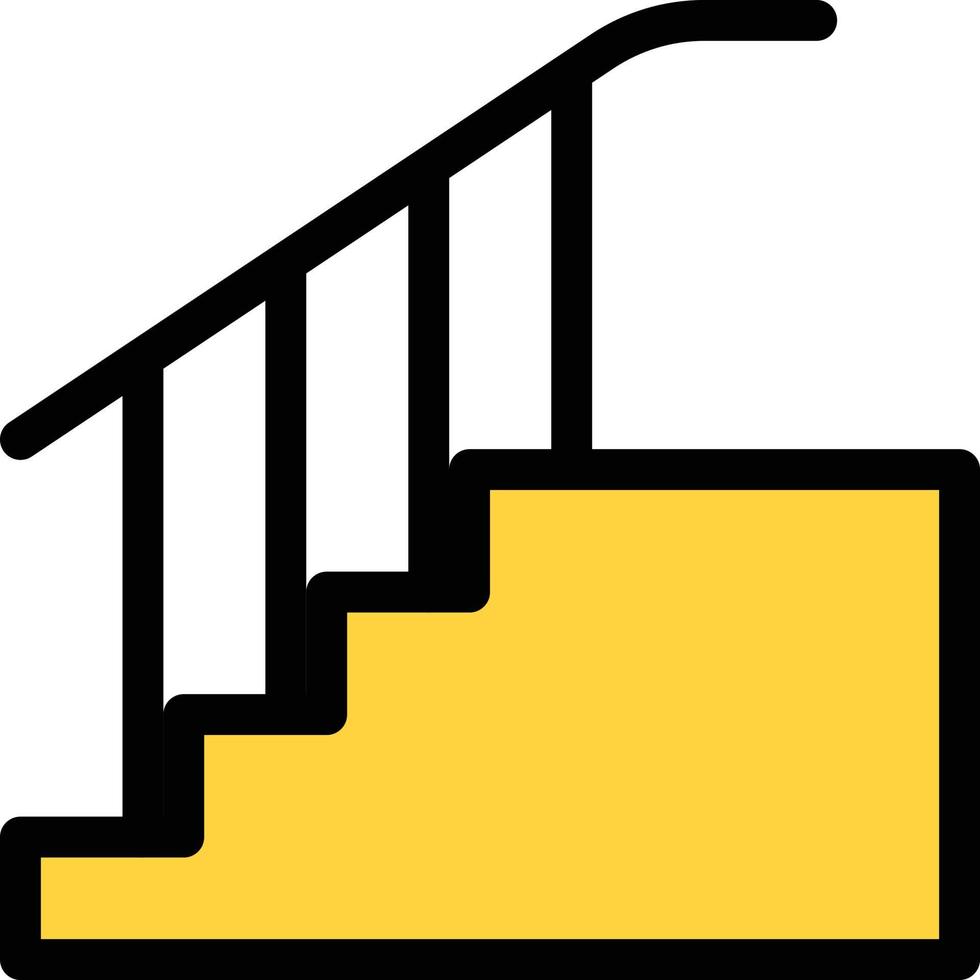 ilustración de vector de escalera en un fondo. símbolos de calidad premium. iconos vectoriales para concepto y diseño gráfico.