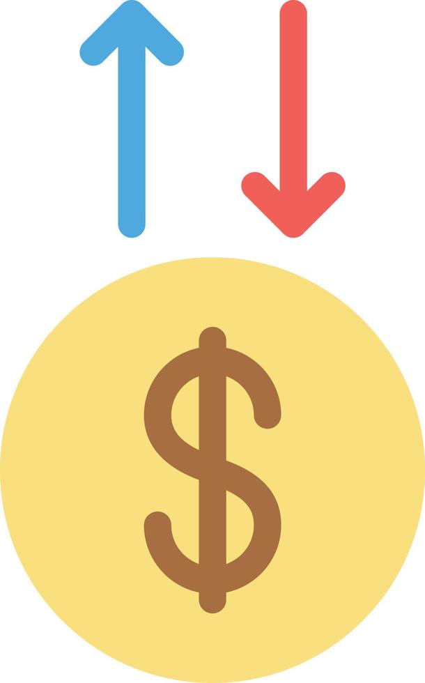 ilustración de vector de transferencia de dólar en un fondo. símbolos de calidad premium. iconos vectoriales para concepto y diseño gráfico.