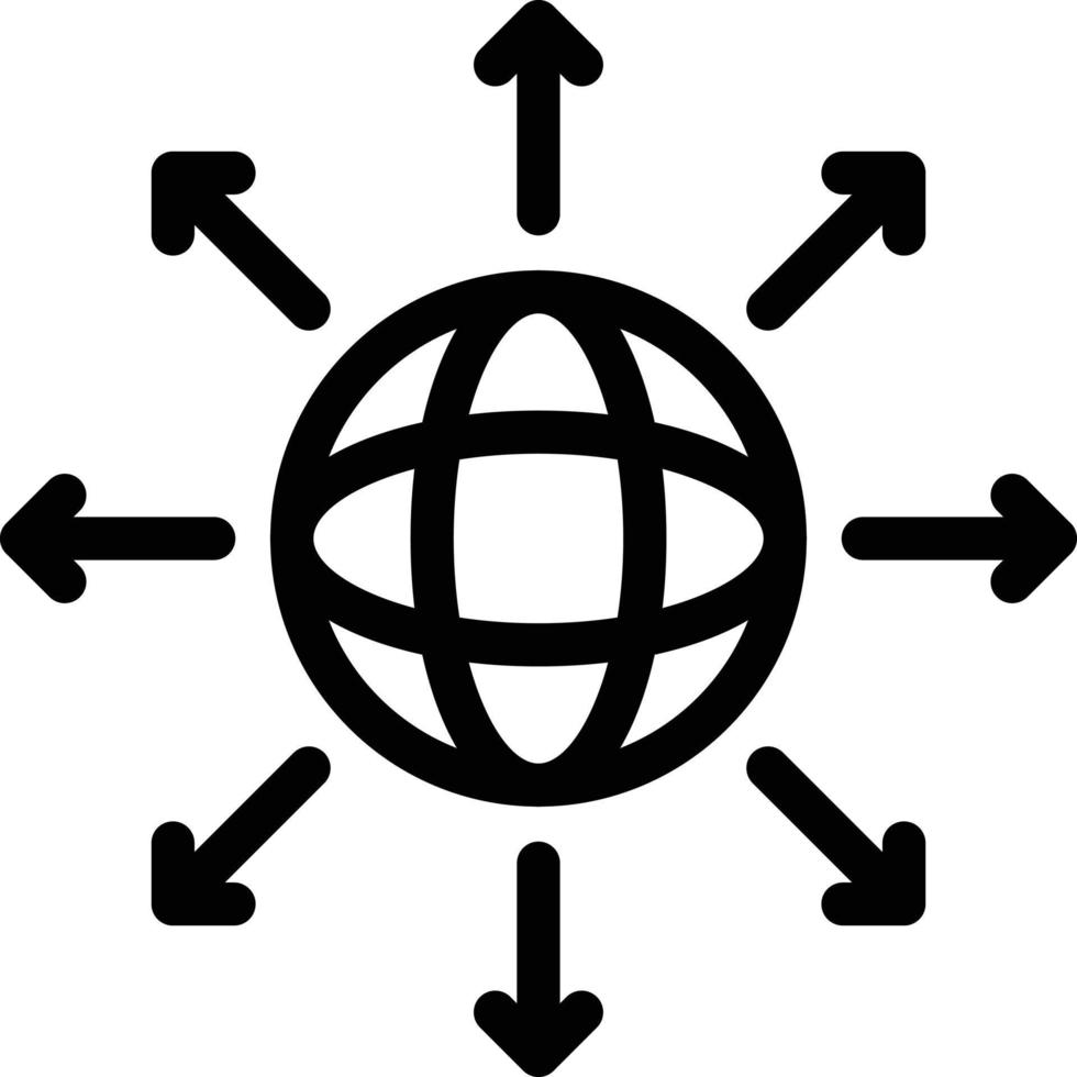 Ilustración de vector de flechas de direcciones globales en un fondo. Símbolos de calidad premium. iconos vectoriales para concepto y diseño gráfico.