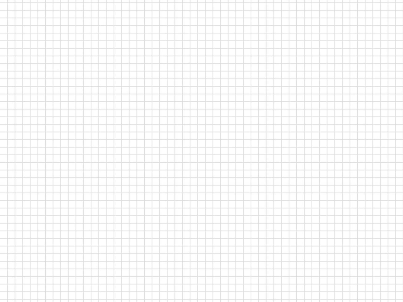 A blank gray grid on white paper of a notebook. Paper vector for graphic source.