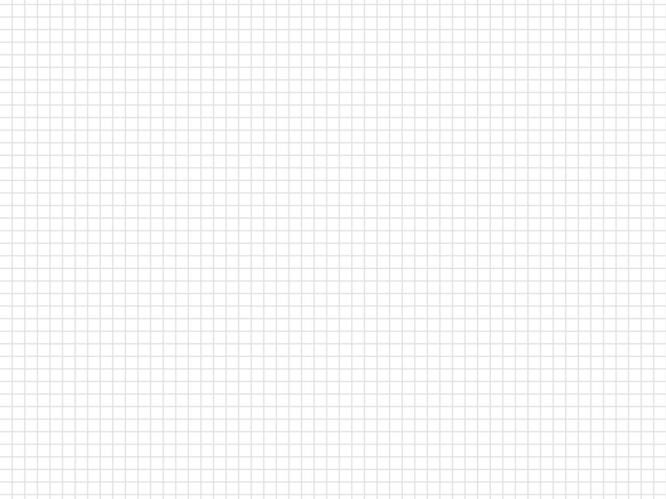 A blank gray grid on white paper of a notebook. Paper vector for graphic source.