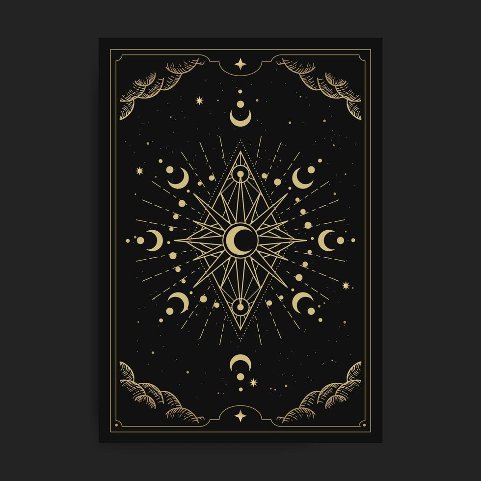 Moon luxury geometry vector