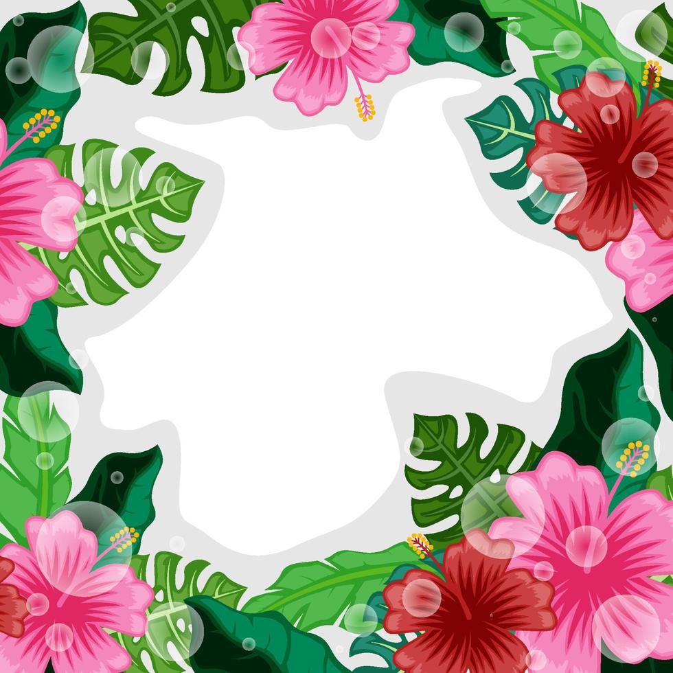 fondo floral de verano vector