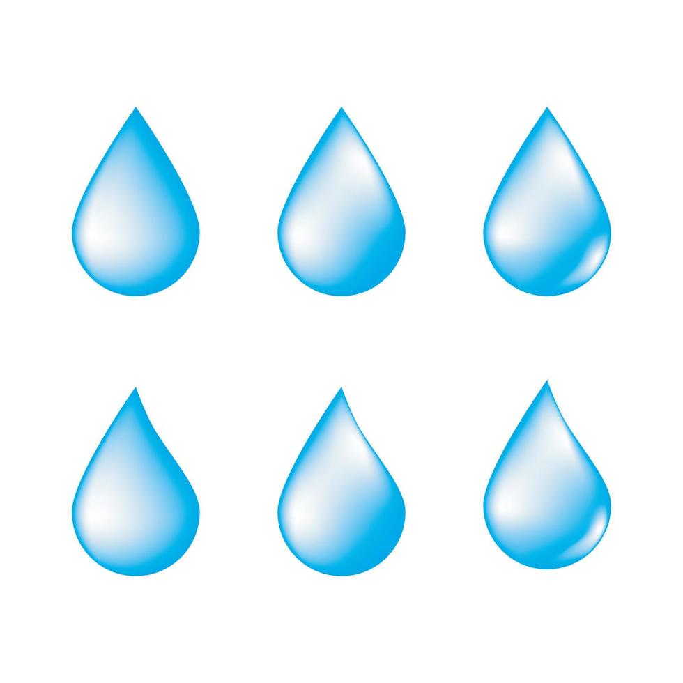 icono de gota de agua vector