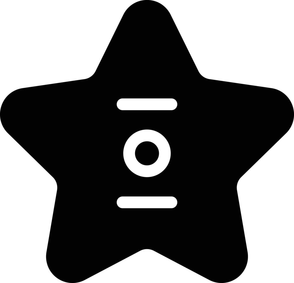 ilustración de vector de estrella en un fondo. símbolos de calidad premium. iconos vectoriales para concepto y diseño gráfico.