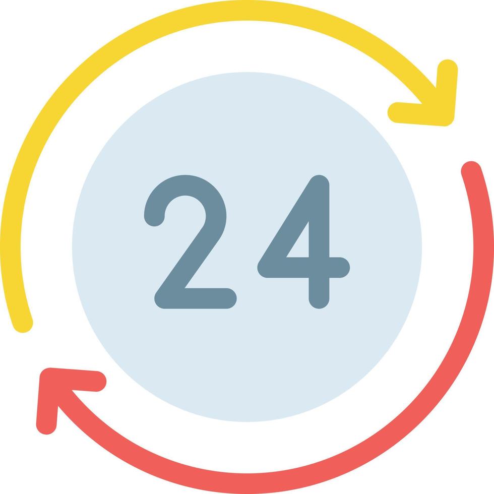 24 hour service vector illustration on a background.Premium quality symbols. vector icons for concept and graphic design.
