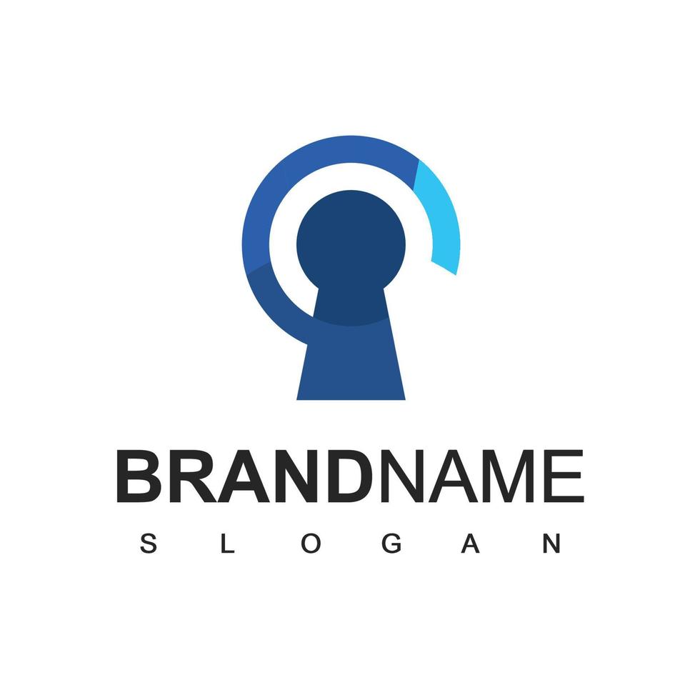 Security Logo Design Template, Cyber Secure Symbol vector