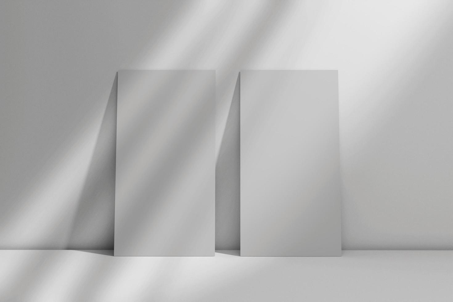 Blank DL size Flyer mockup photo