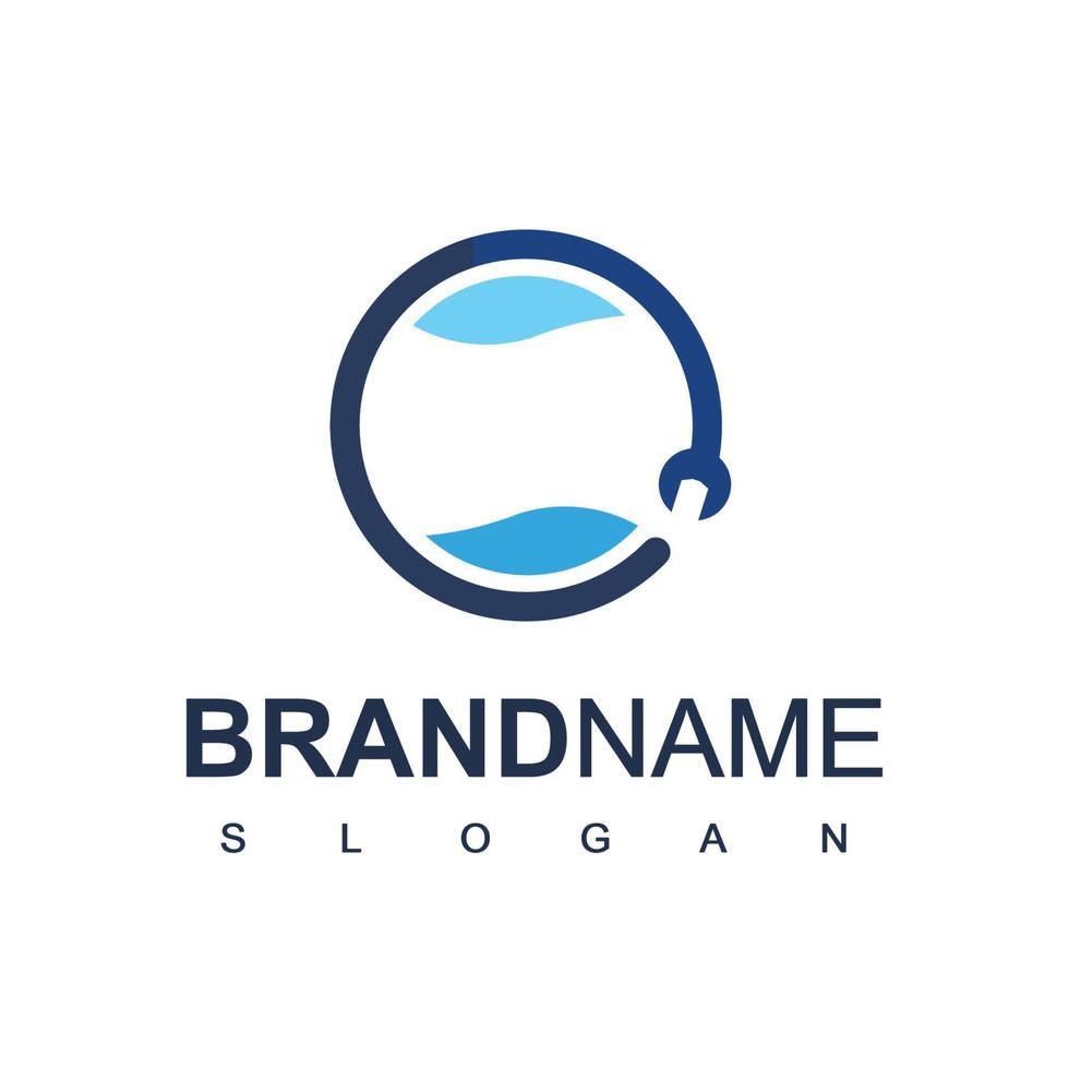 Water Plumbing Logo Template vector