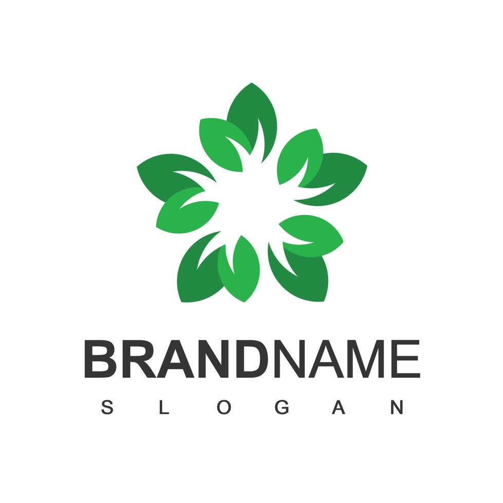 Leaf Logo Design Template, Natural Symbol vector