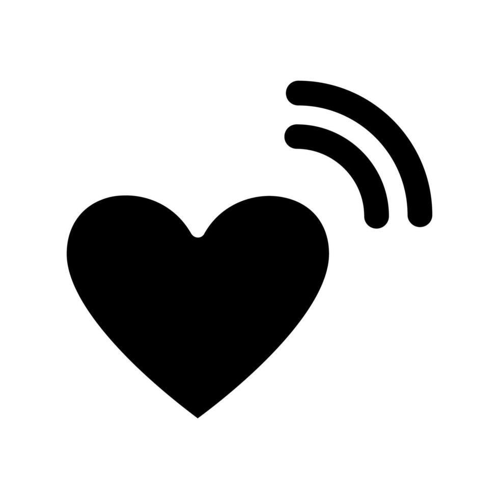 beating heart icon vector