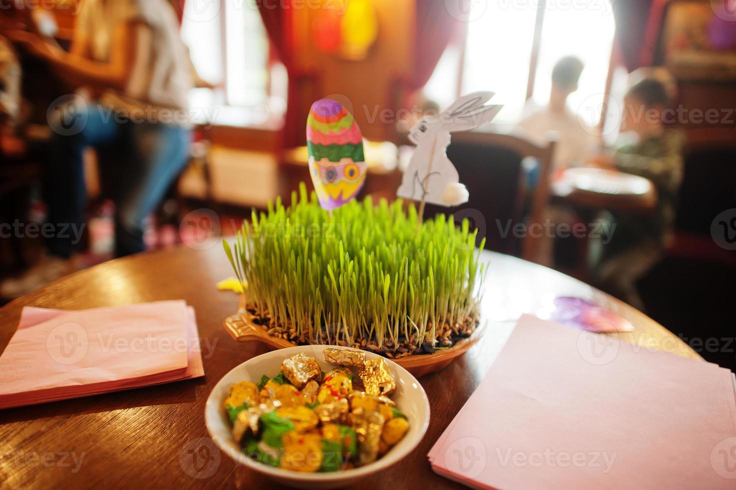 Preparing to Easter concept. Items for hand made. photo