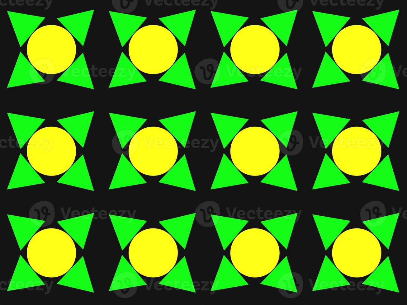 Big flower designed by circular triangle geometry very popular in India photo