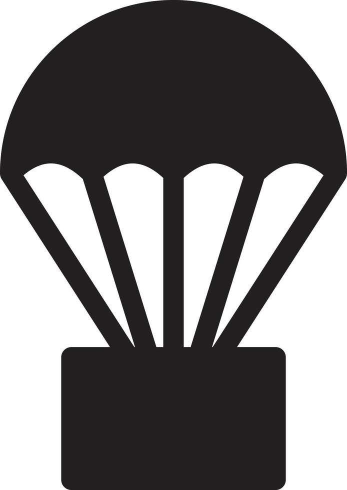 parachute vector illustration on a background.Premium quality symbols. vector icons for concept and graphic design.