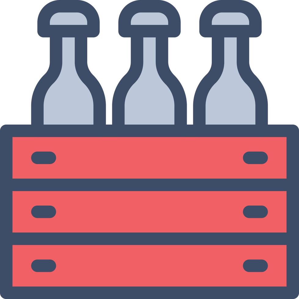 bottle bucket vector illustration on a background.Premium quality symbols. vector icons for concept and graphic design.