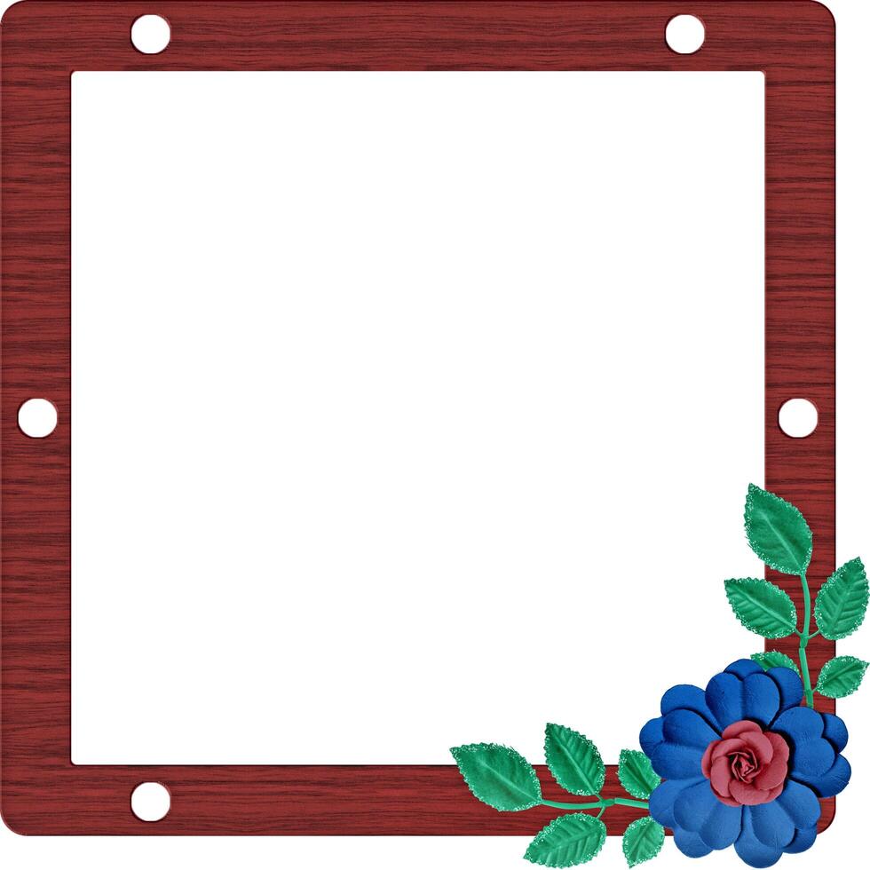 Floral frame, elegant illustration with flowers, leaves and branches used in various invitations, with space to put text. photo