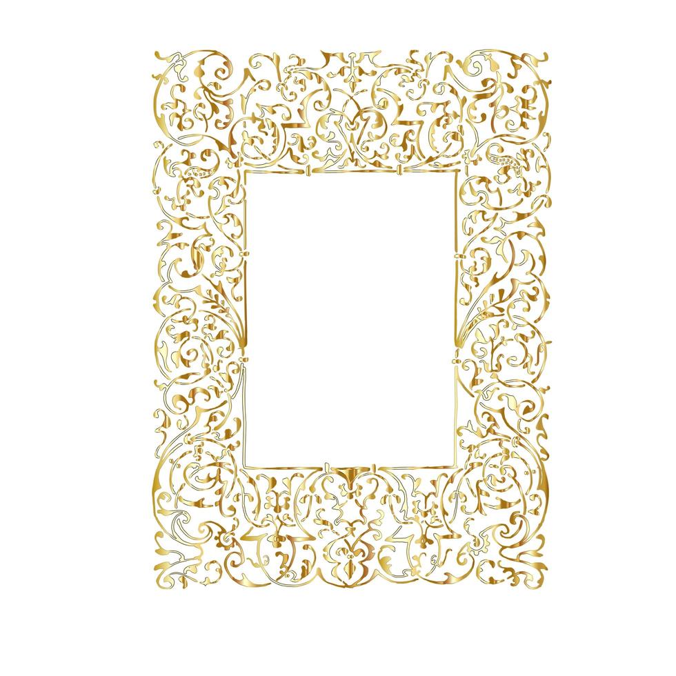 Floral frame, elegant illustration with flowers, leaves and branches used in various invitations, with space to put text. photo