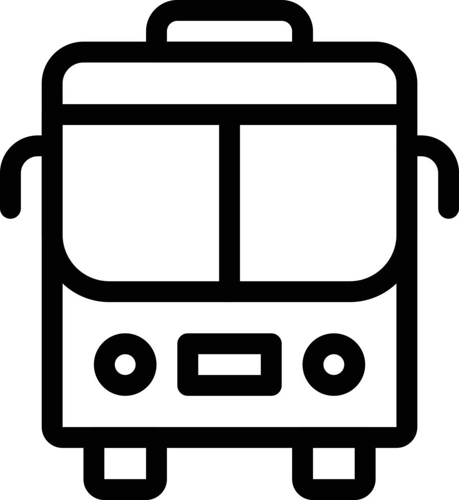 ilustración de vector de autobús en un fondo. símbolos de calidad premium. iconos vectoriales para concepto y diseño gráfico.